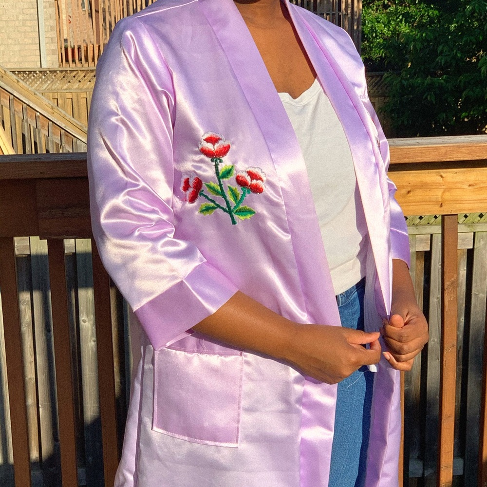 Lavender silk robe🔮✨